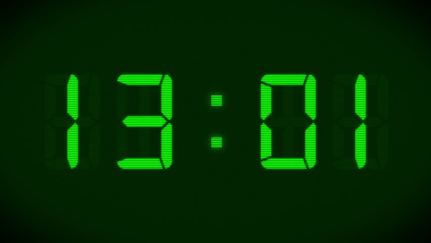 Digital Clock Blinking 12:00 Stock Footage Video 2819344 - Shutterstock