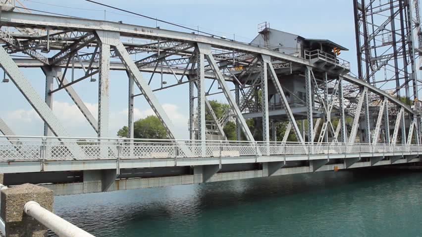 Bridge In Downtown Port Colborne Ontario Canada This Is A Working Lift Bridge On The Welland