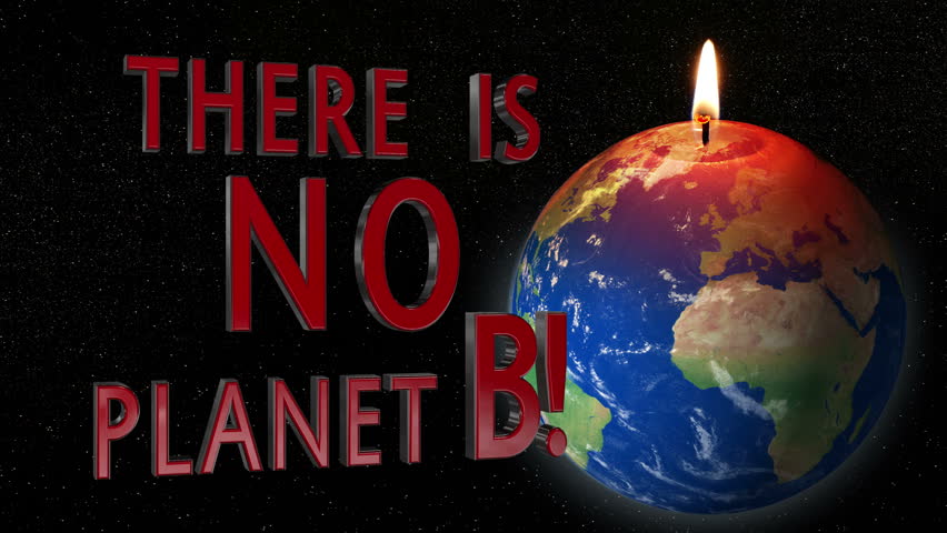 Rotating Earth With Lighted Up Stylized Xmas Tree On Top