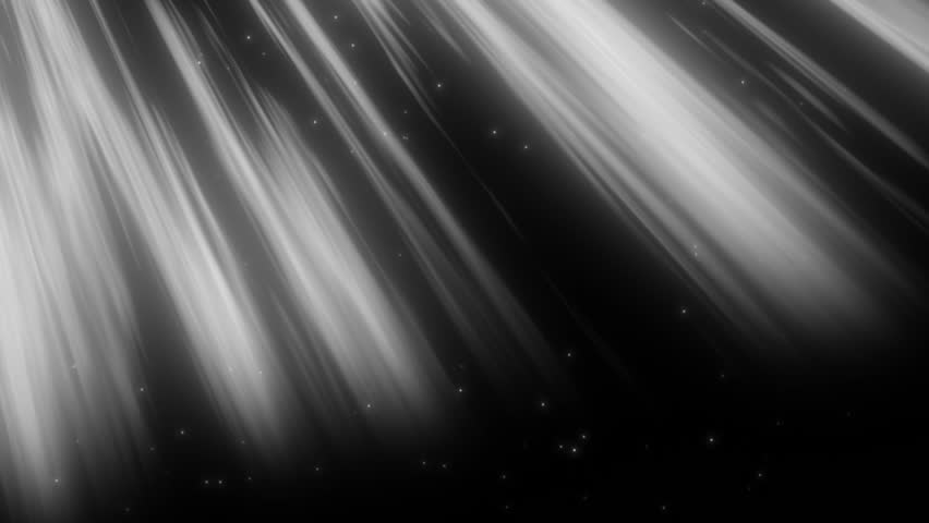 Looping Animation With Light Rays And Dust Particles Over Black