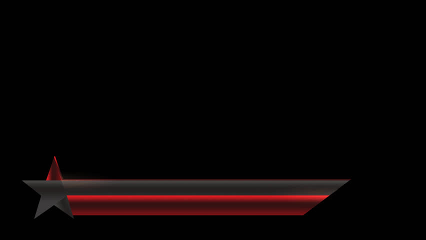 Animated Lower Third Title Strap - Documentary / News Effects - Red