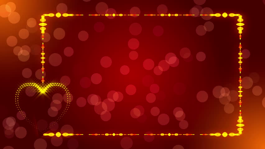 Wedding Loop Background, Abstract Motion, Particle Red Hearts Stock Footage Video 8842663