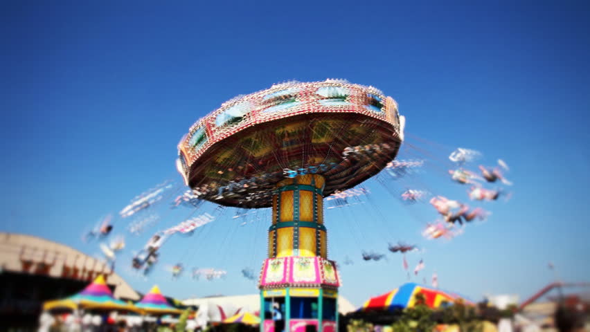 Carnival Swing Ride At Fair Stock Footage Video 1737904 - Shutterstock