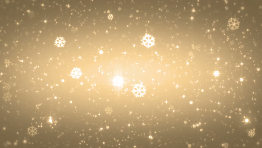 Christmas Gold Snowflake Background
