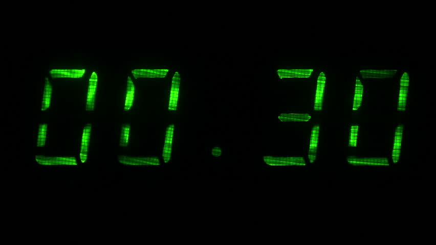 Countdown Timer On Green Screen Background Stock Footage