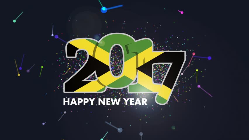 new year in jamaica jamaica flag stock footage new year in jamaica jamaica flag stock footage