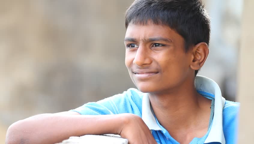 Indian Teen Boy Expression Video Stock Footage Vide
