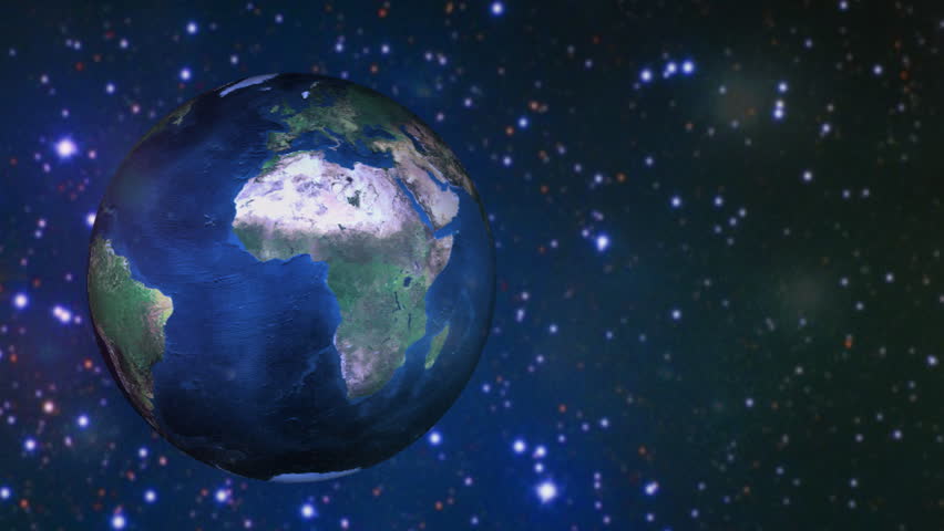 Earth with space - Extremely detailed image including elements furnished by NASA - HD stock video clip