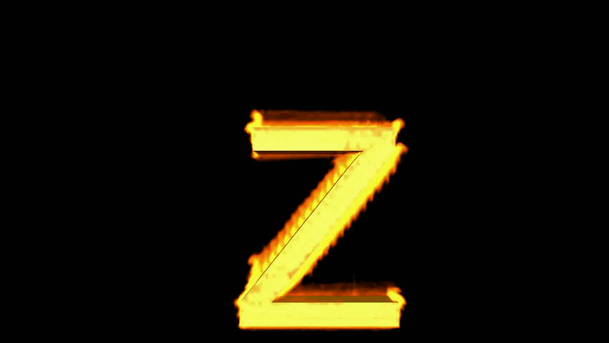 Fire In The Form Of The Letter Z Stock Footage Video 1352863 Shutterstock