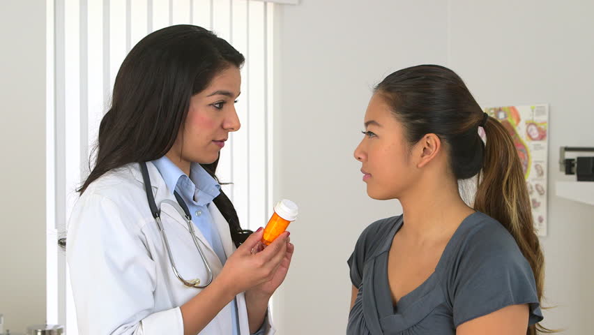 Female Multiracial Doctor Giving Prescription To Her Patient Stock Footage Video 3389867