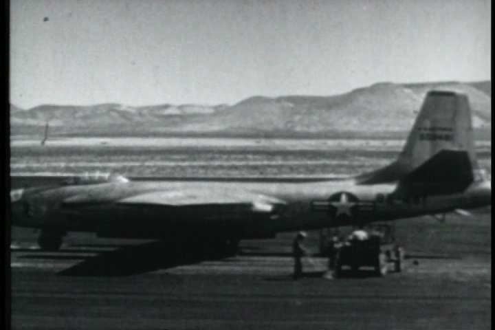 1950s Nuclear Bomb Tests Are Undertaken In The Nevada Desert And Slow
