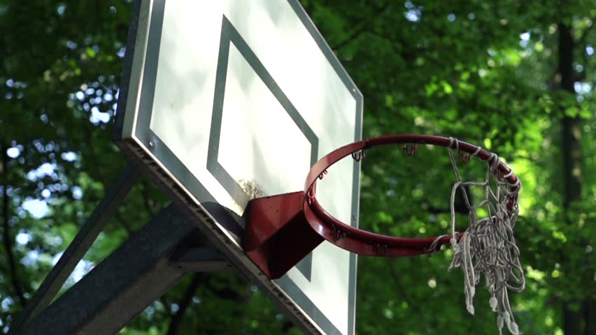 Basketball Ball Missed Shot, Super Slow Motion, 480fps Stock Footage