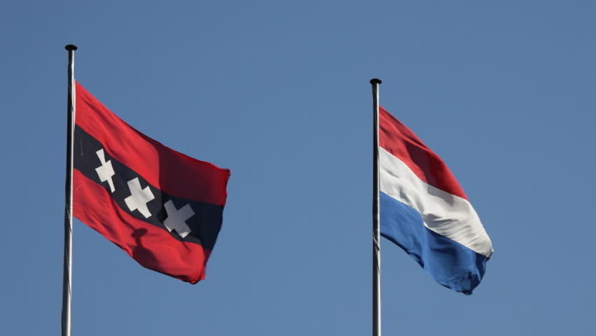 Amsterdam Flag Stock Footage Video 3590612 - Shutterstock