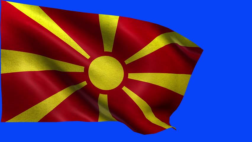 Flag Of Macedonia Back...