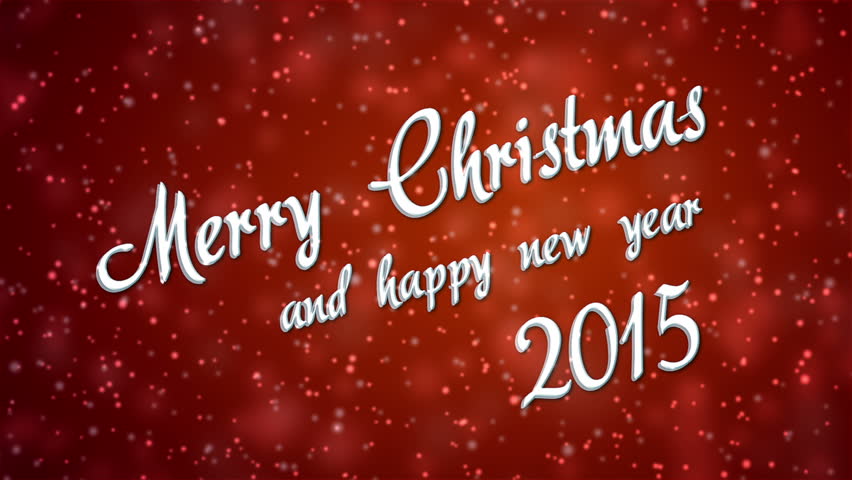 Merry Christmas Text With Snow And Stars **** More CHRISTMAS Footage In My Portfolio Stock