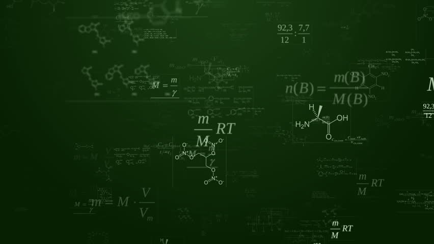 Math/Physics Equation Background - Seamless Looping Stock Footage Video