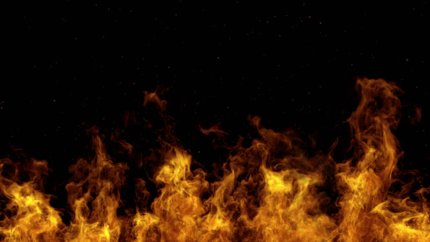 4K Detailed Fire Background (seamless Loop, Ultra Hd ,slow Motion