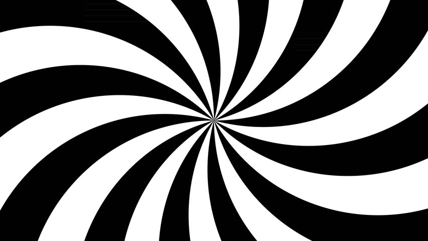 Spinning Stripes Radial Pattern 4k 30fps Background Black White