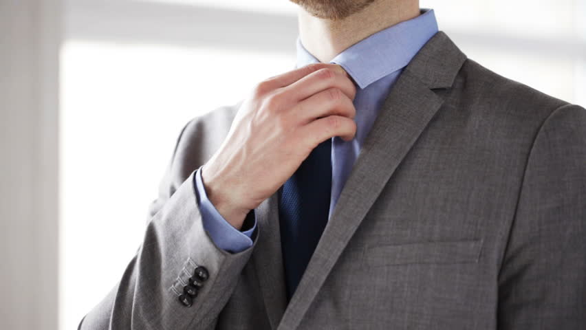 Businessman Adjusting His Tie Stock Footage Video 8650681 - Shutterstock