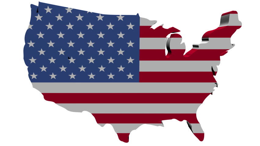 USA Map Flag With Moving Binary Background Animation Stock Footage ...