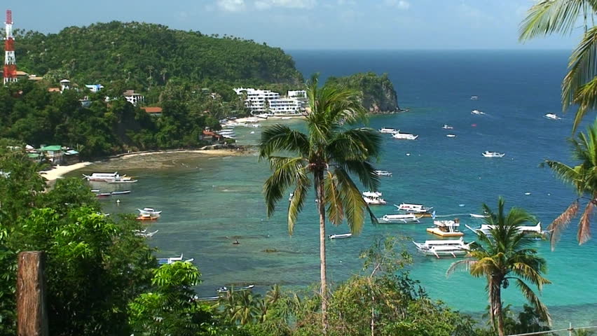 Small City Of Sabang In Philippines Stock Footage Video 138376 ...