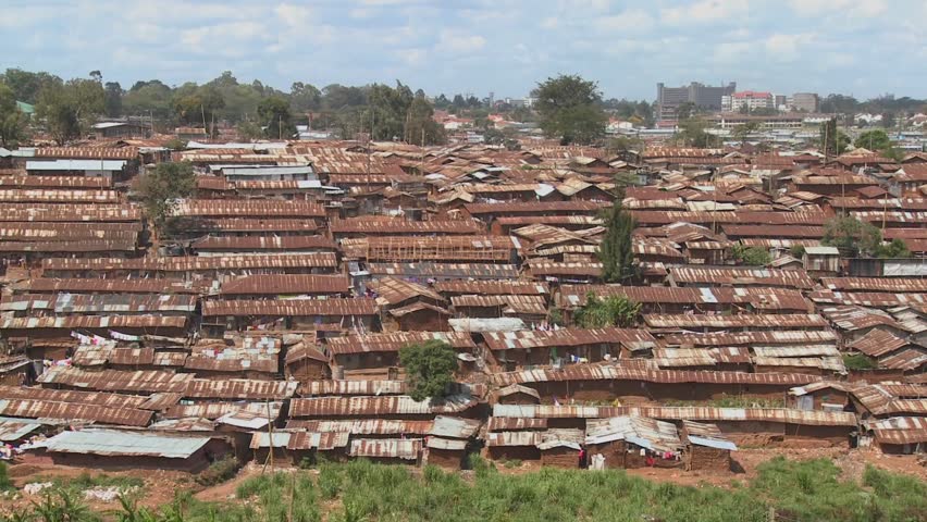 An Overview Of A Slum In Kenya. Stock Footage Video 1483399 - Shutterstock