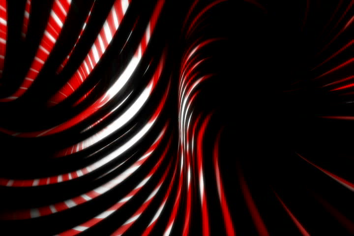 Experimental Red And White Design Twisty Tunnel Effect (motion Graphic ...