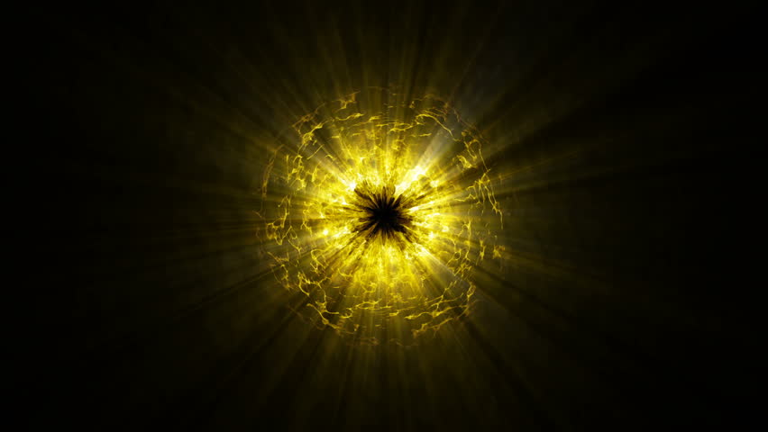 Shockwave Explosion Animation Yellow Include Alpha Matte Stock Footage ...