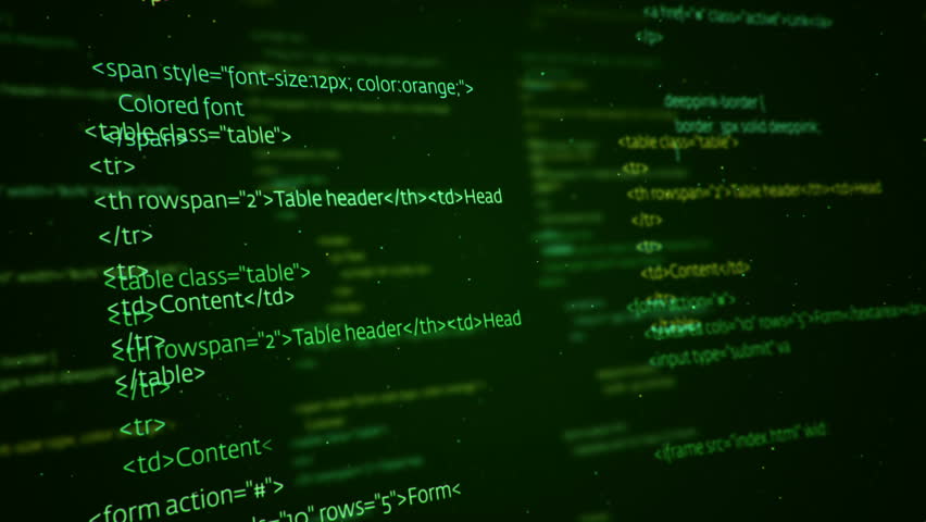 Java Code Animation Loop/ Black Background Stock Footage Video 10713152 ...