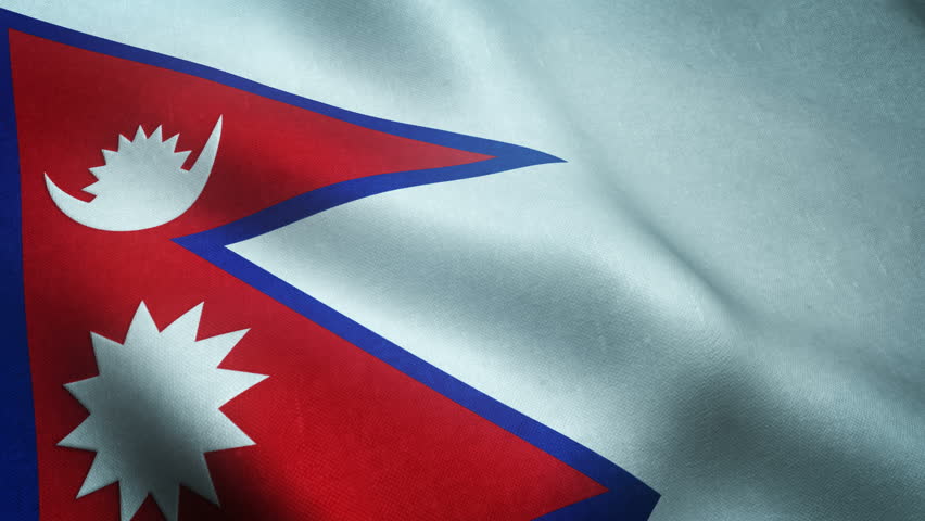 Flag Of Nepal Background Seamless Loop Animation Stock Footage Video ...