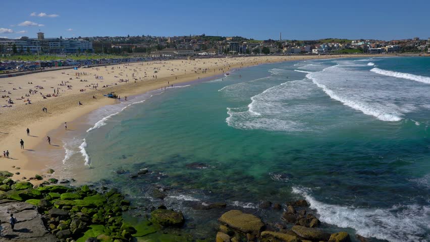 Surfing At Bondi Beach, Sydney 4k Stock Footage Video 7841959 ...