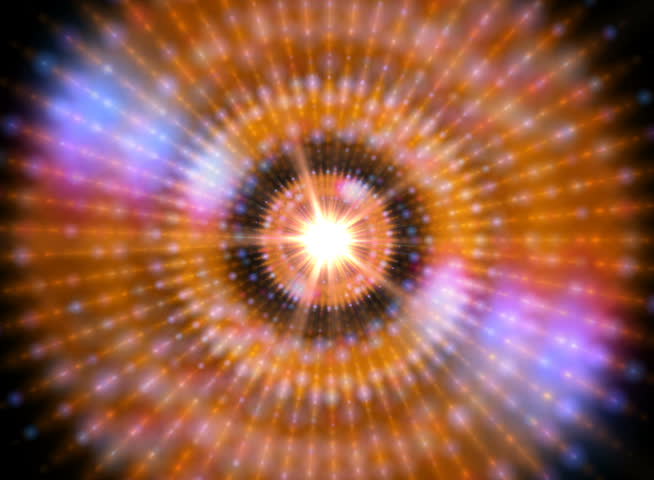 A Graphic Pulsar Star Radiating Light And Pulsating Energy. Stock ...