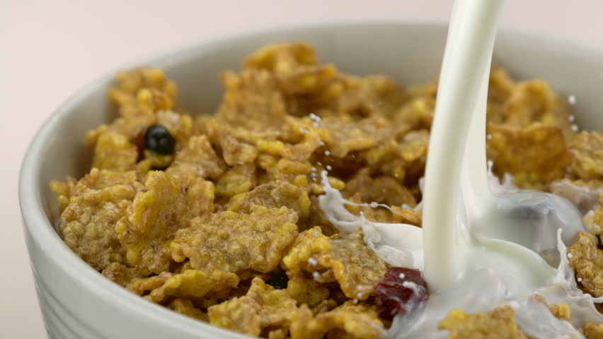 Cereal Is Poured Into A Bowl Stock Footage Video 2048159 - Shutterstock