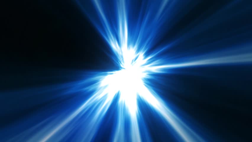 Pulsating Blue Light Rays. Looping Stock Footage Video 3059425 ...