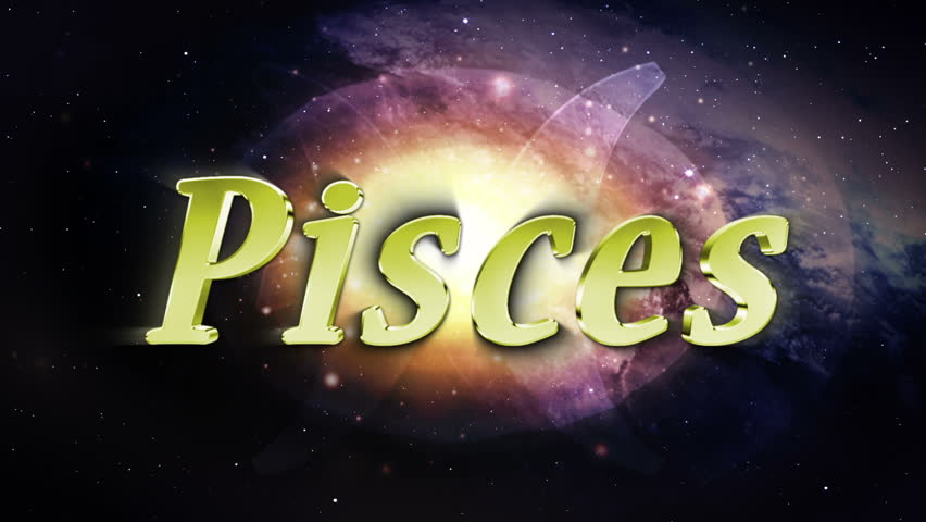 Pisces Astrological/horoscope Sign Looping Animation. Stock Footage ...