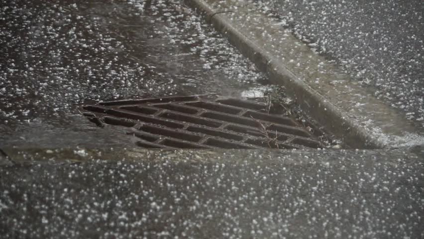 Raindrops Splash On The Floor Plate Stock Footage Video 1262749 ...