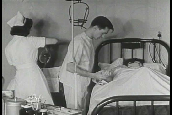 1940s - Nursing School In The 1940s. Stock Footage Video 4095811 ...