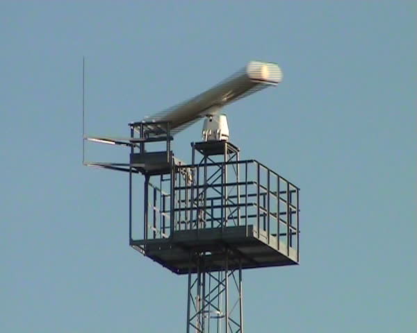 Close Up Of Military Airport Radar Dish Always Monitoring And Rotating ...