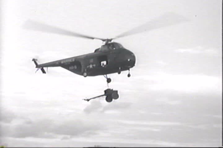 1950s - Unedited Silent Footage Of 1952 Helicopter Operations In The ...