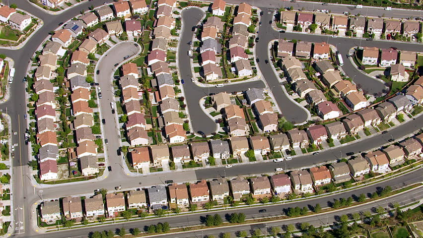 Aerial Shot Of Housing Development Stock Footage Video 4664105 ...