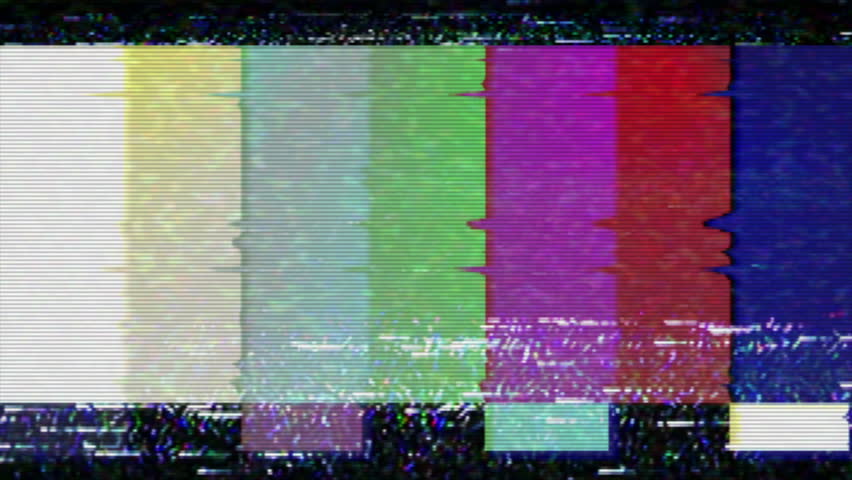Tv Static And Color Bars Effect