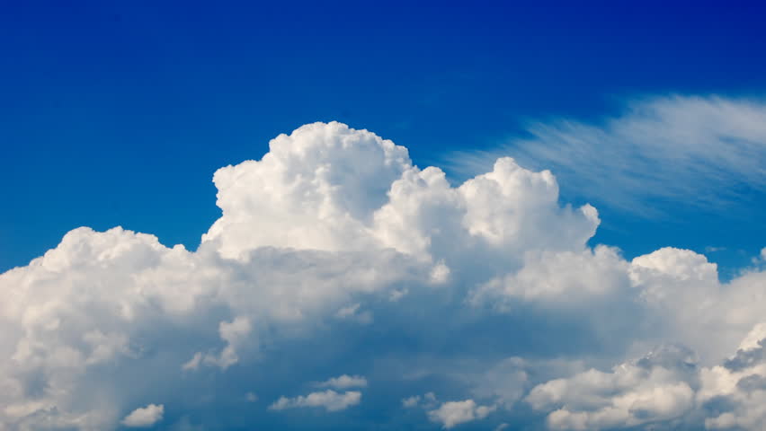 Cloud Evaporation. Time Lapse Sky On Sunny Day Stock Footage Video ...