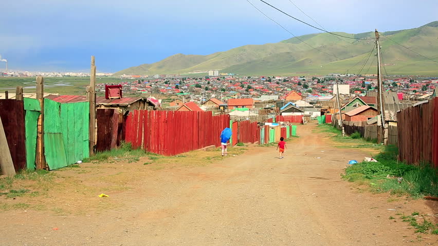 Poor Households In Outskirts Of Ulaanbaatar, Mongolia's Capital Stock ...