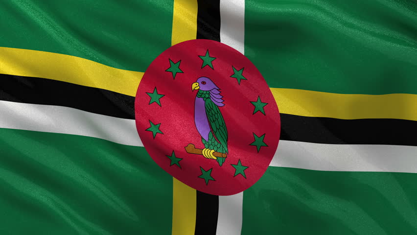 Flag Of Dominica Beautiful 3d Animation Revealing The Dominica Flag ...