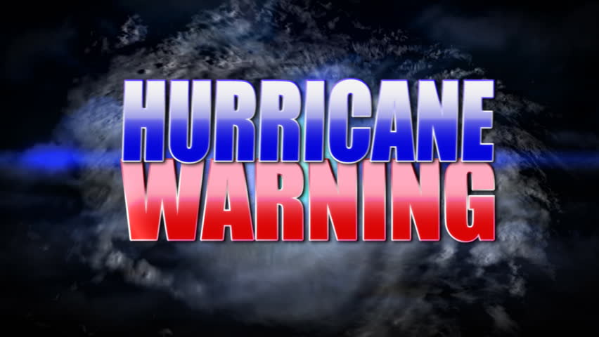 Hurricane Warning Title Plate. Stock Footage Video 629542 - Shutterstock