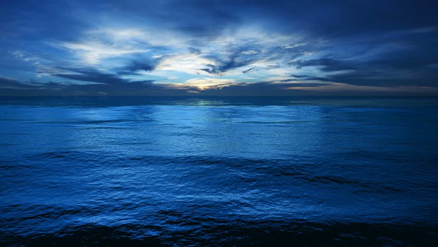 Sunset Over Ocean - 3D Render Stock Footage Video 3216214 - Shutterstock