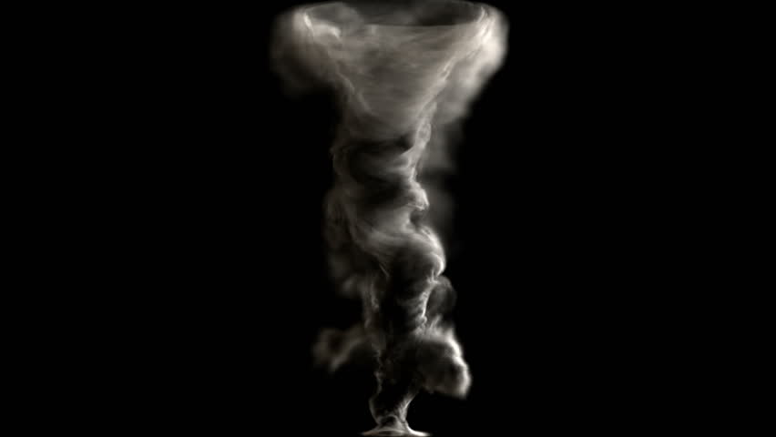 A Birth Of Tornado, Whirl, Twister Or Whirlwind, Isolated On Black ...