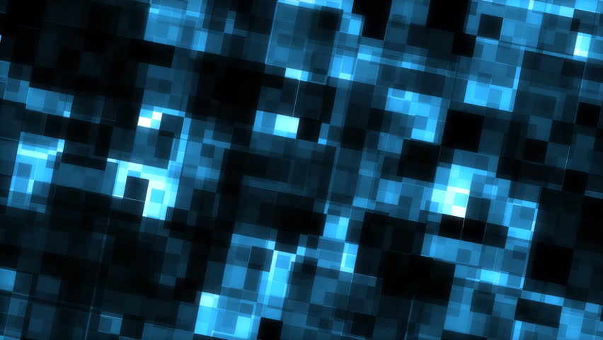 Computer Generated Blue Motion Background With Squares. Stock Footage ...