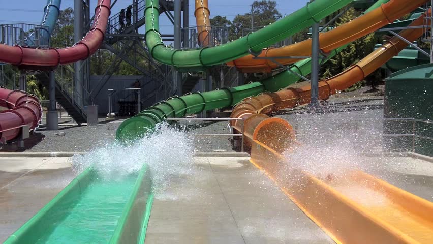 GOLD COAST, AUS - OCT 30 2014:Visitors In Giant Wave Pool At Wet'n'Wild ...