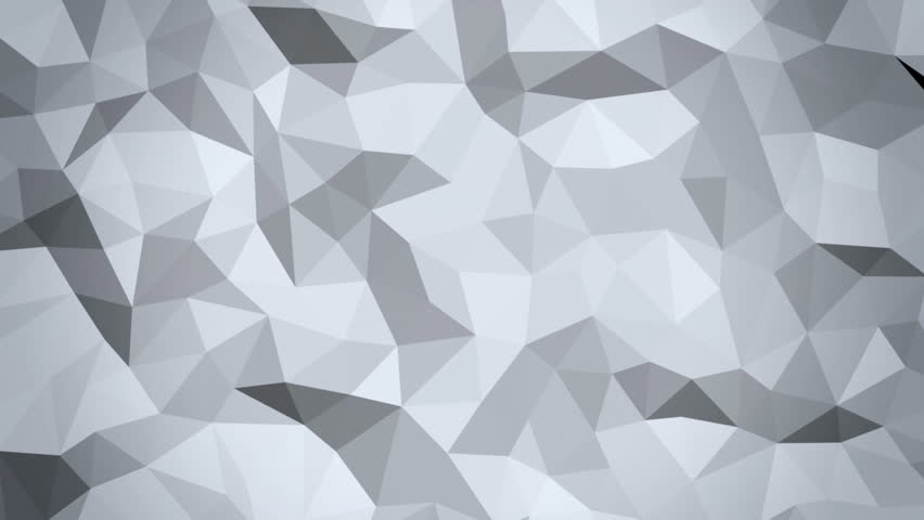 White Low Poly Abstract Background. Seamlessly Loopable. Stock Footage ...